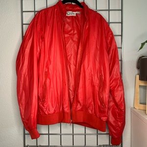 Red Windbreaker w/ Hood